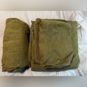 Bed Threads Olive Stripe Bedding Bundle!